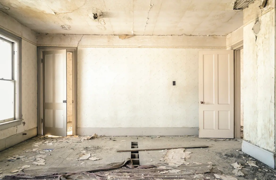 Waste disposal crew managing a cleanout project in Stanford